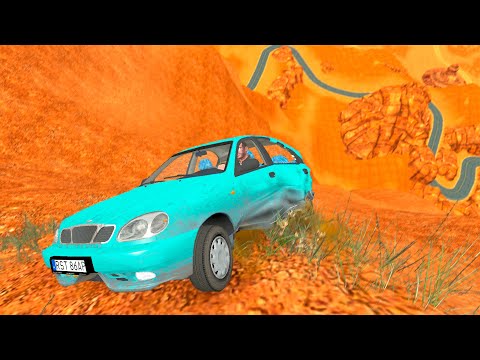 GTA 4 Cliff Drops & Crashes (Real Cars Mods) ep.41