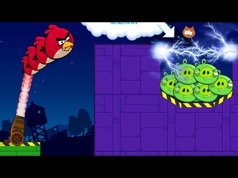 Angry Birds Collection Hacked 4 - BLASTING ALL PIGGIES TO RESCUE TEAM BIRDS MAGNET VERSIONS!