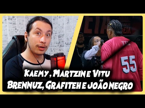 BRENNUZ, GRAFITEH E JOÃO NEGRO X KAEMY, MARTZIN E VITU | SEGUNDA FASE | BDA 8 ANOS | REACT DO MORENO