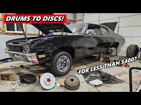 ULTIMATE BUDGET DISC BRAKE CONVERSION! Less Than $400 For Dual Piston Front Brakes On My '72 Skylark