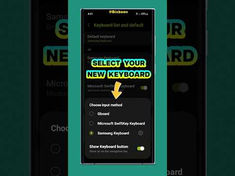 On Samsung How to Change Keyboard ? #shorts