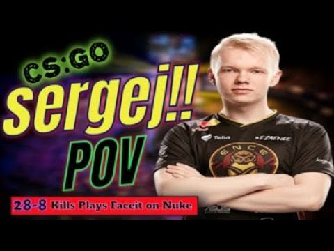 CS:GO POV ▶ sergej plays FACEIT 😎 28-8 kills on Nuke