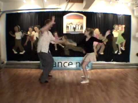 Tango (from California Routine) - Lindy Hop Dance Lesson, Nikki Marvin, Shesha Marvin #204