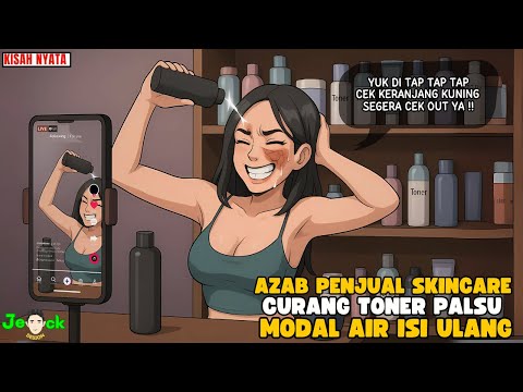 AZAB PENJUAL SKINKER CULAS JUAL TONER PALSU MODAL AIR ISI ULANG || ANIMASI AZAB