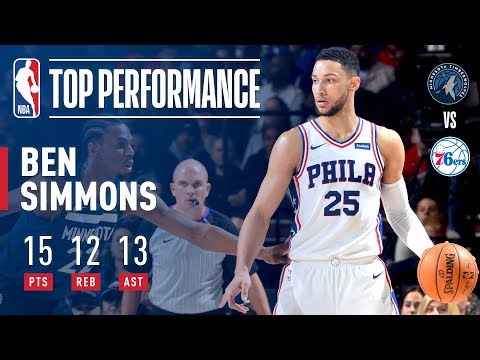 Ben Simmons Notches 10th Rookie Season Triple Double!