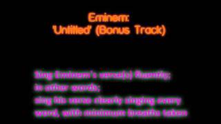 Eminem: Untitled (Bonus Track) CHALLENGE