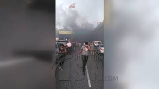 Vehículo se incendia en el túnel de la avenida Las Américas en dirección Oeste – Este