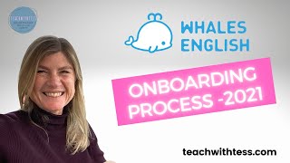 Whales English onboarding process - 2021