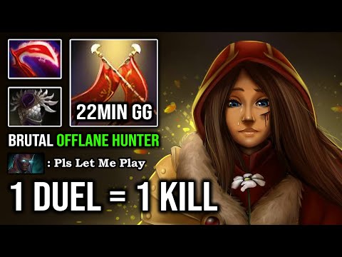 BRUTAL 1 DUEL = 1 WIN Monster Offlane Legion Commander 22Min GG Nobody Can Farm Immortal DotA 2