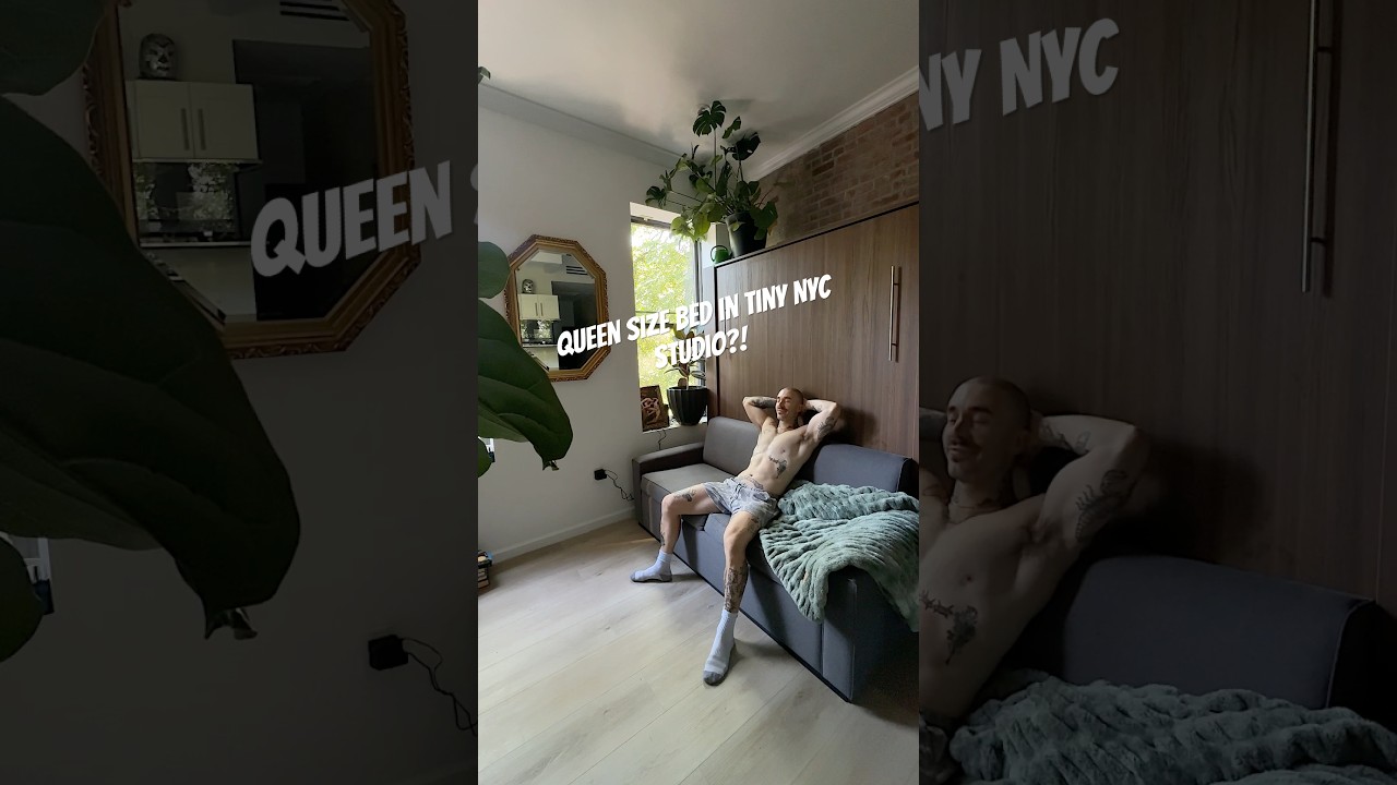 $8k Murphy bed in tiny NYC studio?! #nycapartment #manhattanapartment #nyclife