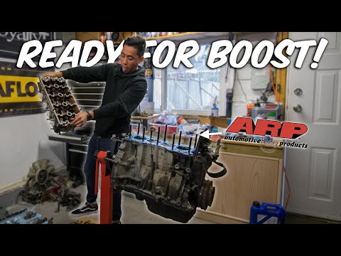 B18 ARP Studs & Head Gasket Install - EG Hatch