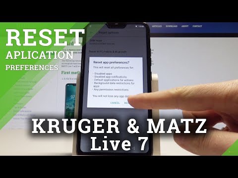 Reset App Preferences KRUGER & MATZ Live 7 - Restore App Permissions