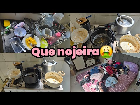 A CASA TAVA UMA NOJEIRA?/ FAXINA COMPLETA ?.