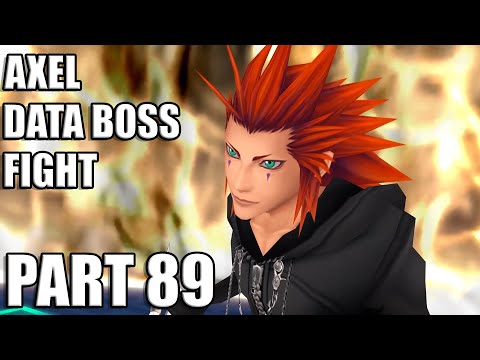 AXEL DATA BOSS FIGHT - KINGDOM HEARTS 2 Walkthrough Gameplay - Part 89