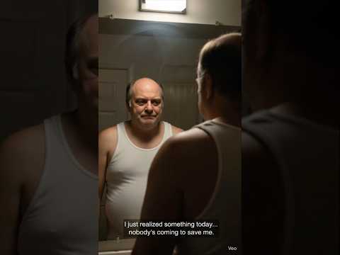 At 54 Years Old… He Finally Woke Up. So Sad. 🥺 #aishorts #aifilmschool #aishort  #howtomakeaimovies