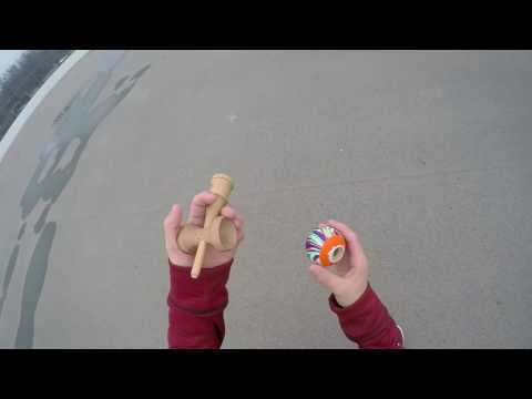 Double Inward Ufo Lunar Flip Kendama Tutorial (mirrored lefty example)