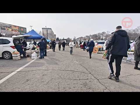 🍯 В Уссурийске открылись торговые ряды к 8 Марта