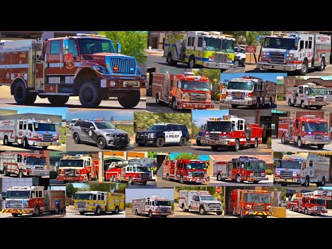 BEST OF Fire Trucks / Ambulances / Police Cars Responding Compilation #6 (Arizona)