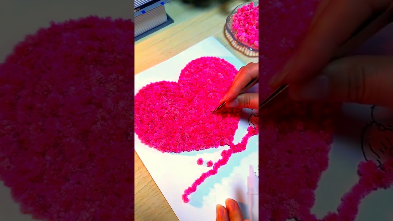 Make the dried gypsophila flowers into a photo frame, it’s so beautiful #pictureframe