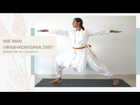 Wie man Virabhadrasana Zwei - Krieger Zwei Haltung macht | SRMD Yoga | SRMD German