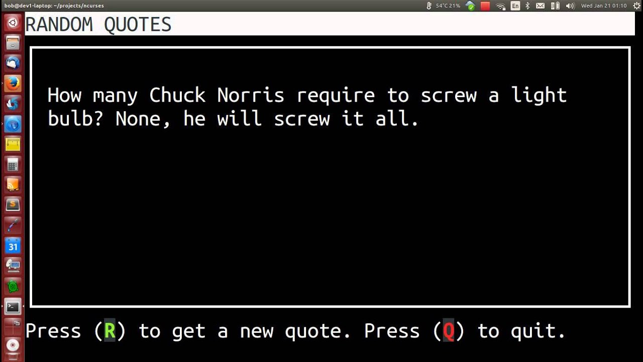 urwid and python - a quick demo