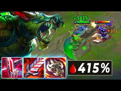 Warwick but I have 400% lifesteal and you can't kill me (IMMORTAL WOLF BUILD)