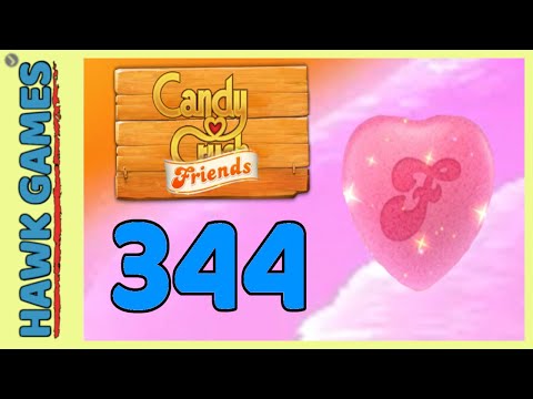 Candy Crush Friends Level 344 (Heart mode) - 3 Stars Walkthrough, No Boosters