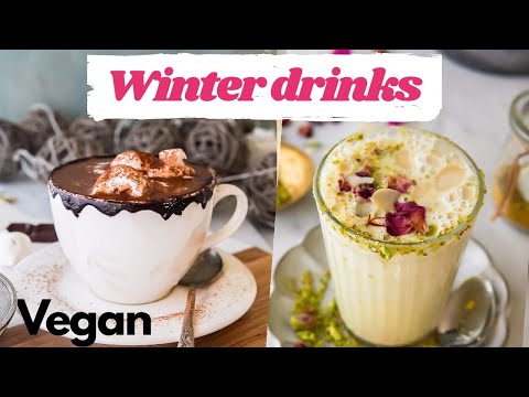 2 VEGAN Latte Recipes Perfect for Winter | Cozy & Nutritious I Healthynidhi