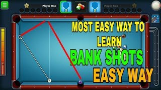 Learn banks shots easy way in 8 ball pool