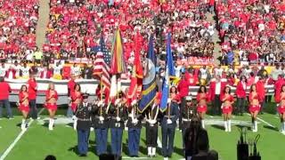 Melissa Etheridge sings The National Anthem at Arrowhead Stadium - Oct 15, 2017 - Kansas City Chiefs