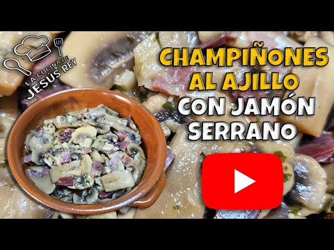 🔥Irresistibles Champiñones al Ajillo con Jamón ✅ Receta Fácil, Rápida y Deliciosa 🍄