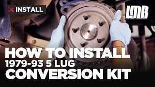 Fox Body Mustang 5 Lug Conversion Kit Install (Five Lug Swap)