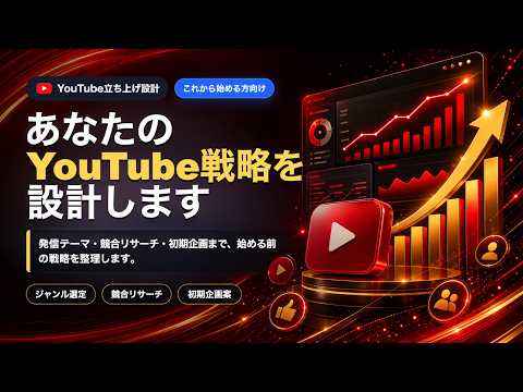 新規YouTubeチャンネルの戦略設計を支援します イメージ1