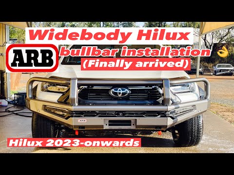 ARB bullbar installation wide body Hilux 2023-onwards