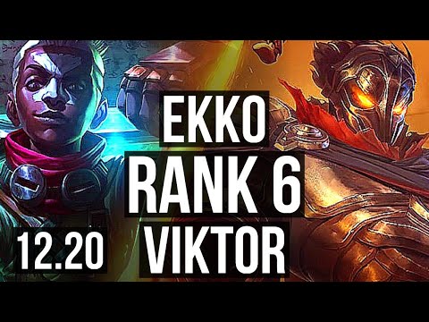 EKKO vs VIKTOR (MID) | Rank 2 Ekko, Rank 6, 9/1/2, Dominating | KR Challenger | 12.20