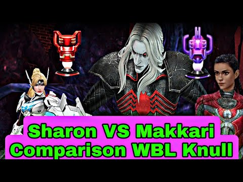 WBL Knull Comparison Makkari VS Sharon | Almost Same Build Rage VS Energy - Marvel Future Fight