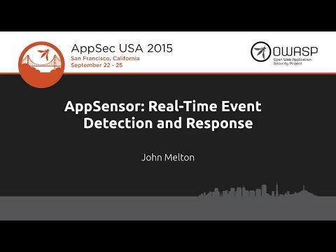 Image thumbnail for talk AppSensor: Real-Time Event Detection and Response