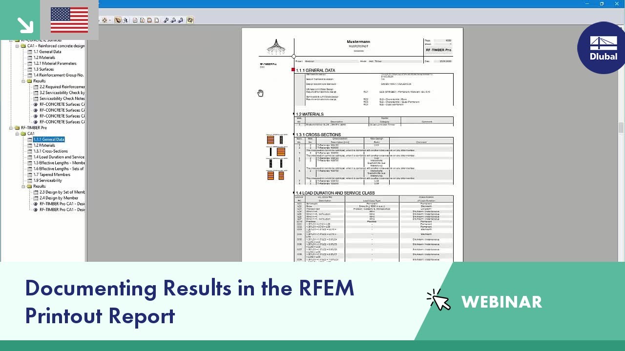 Documenting Results in the RFEM Printout Report