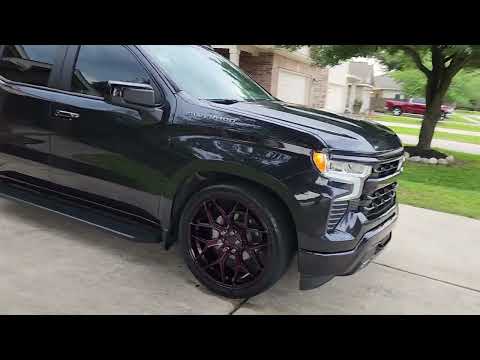 2022 Silverado RST lowered on 24 inch wheels