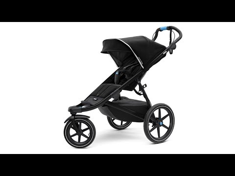 THULE Urban Glide 2 bėgimo vežimėlis | Juodas/žalias (Juodas/Cypress Žalias) video