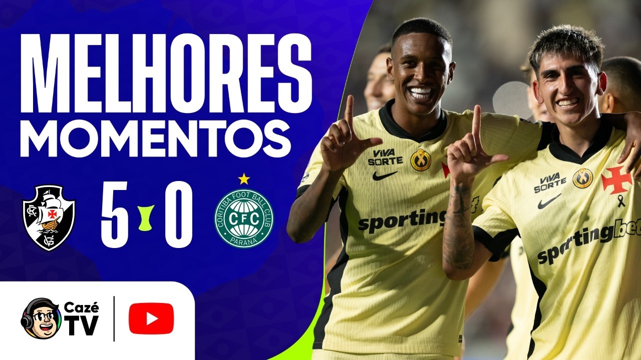 MELHORES MOMENTOS: VASCO 5 X 0 CORITIBA | BRASILEIRÃO 2026 | RODADA 28