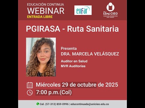 Webinar – PGIRASA Ruta Sanitaria