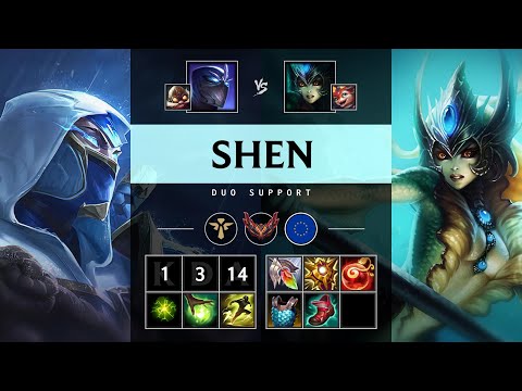 Shen Support vs Nami - EUW Grandmaster Patch 25.18