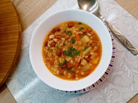 Ričet ( moj recept)- Beans and barley-Grah i ječam