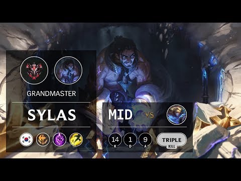 Sylas Mid vs Ezreal - KR Grandmaster Patch 9.24