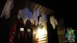 Showcasing Hanging Spooky Ghost Props