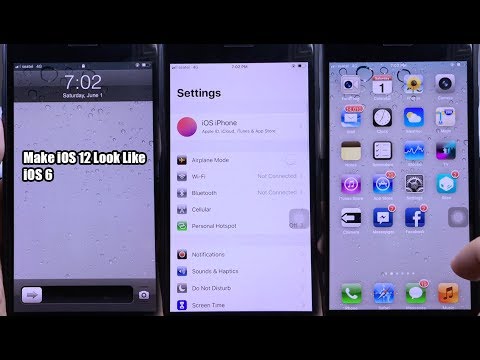 How TO Completely Make iOS 12 Looks Like iOS 6