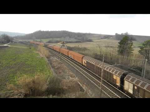 Treno Straordinario ISC con carri chiusi sloveni (E189.985 Inrail) in Sabina