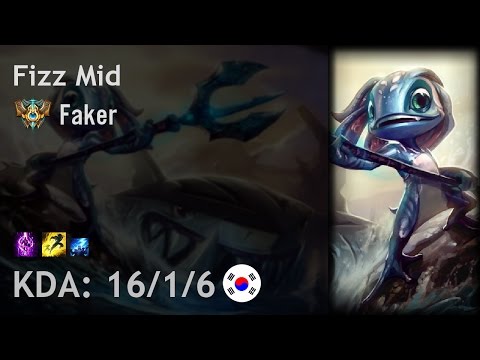 Fizz Mid vs Taliyah - Faker - KR Challenger Patch 7.7