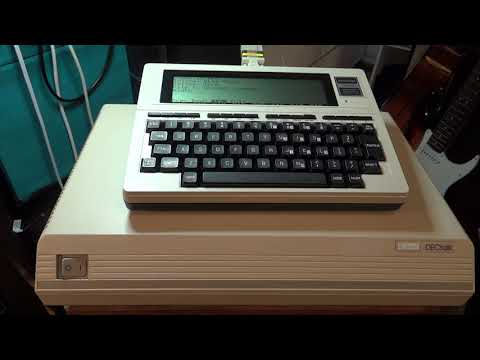 DECtalk DTC01 and Tandy TRS-80 Model 100 Singing  "Xanadu"